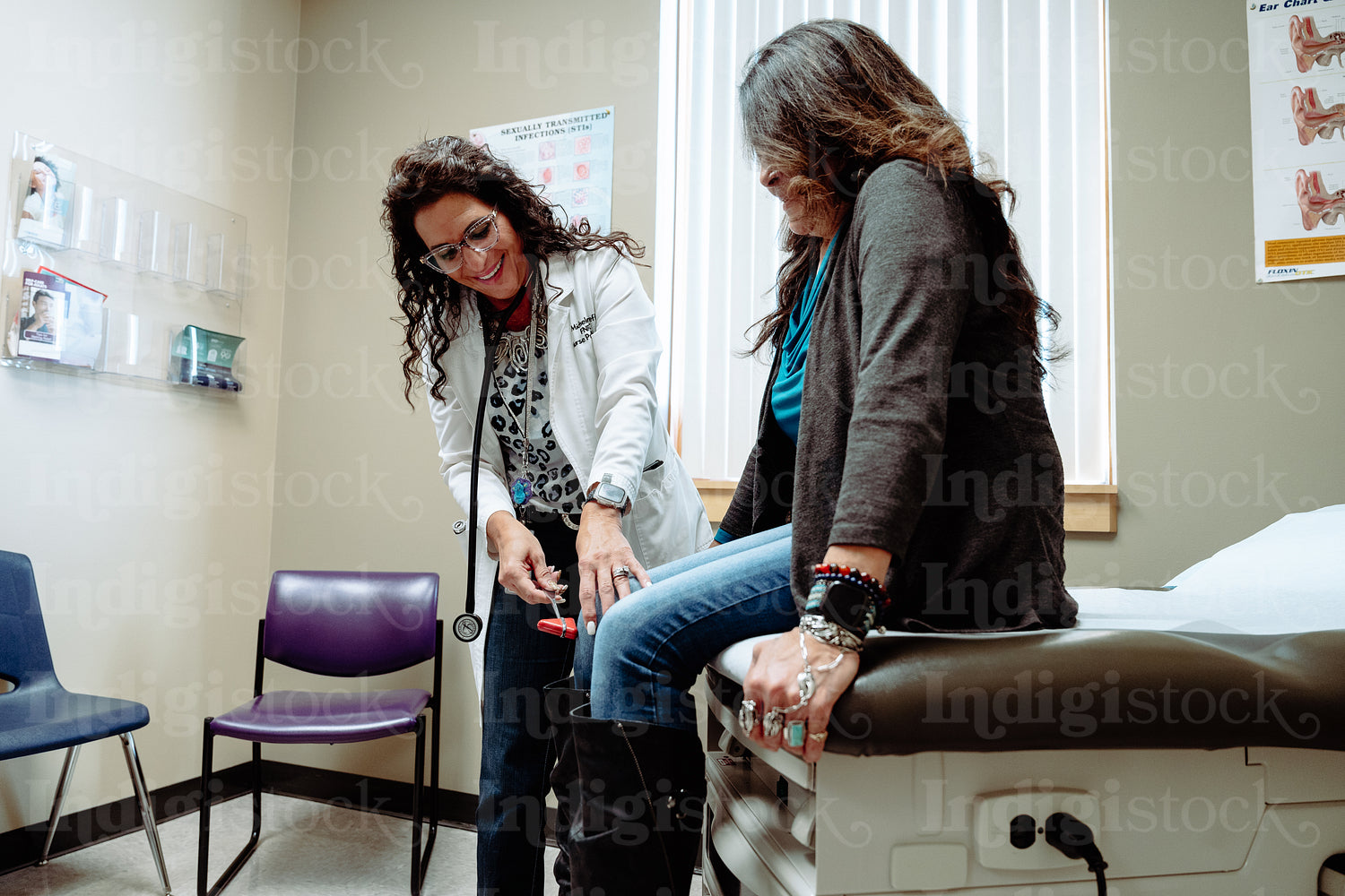 Indigenous woman visiting the doctor