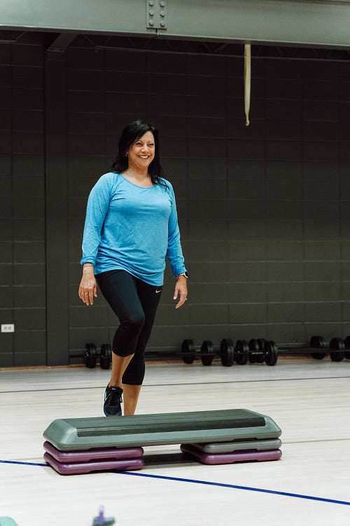 Indigenous women excercising together