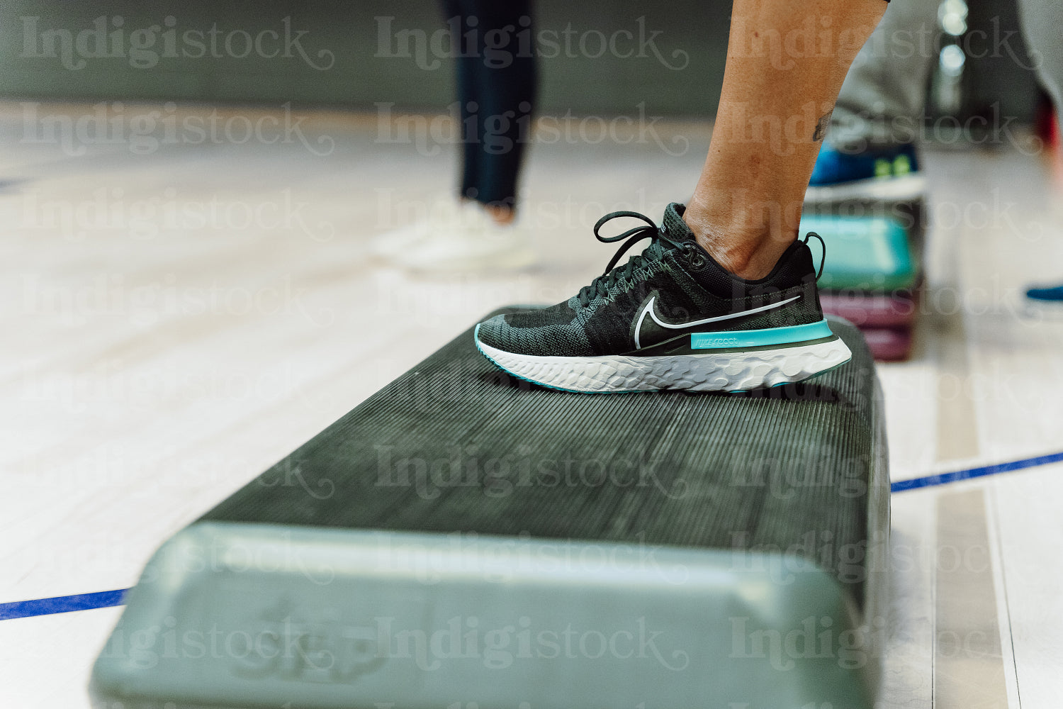 Indigenous women excercising together