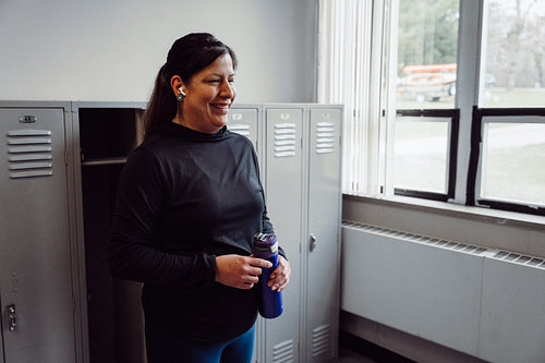 Native women having a chat about health and excercise