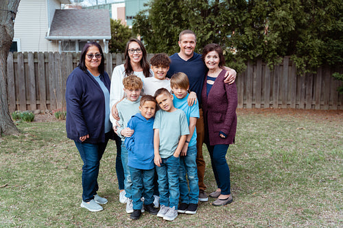 Indigenous family gathering