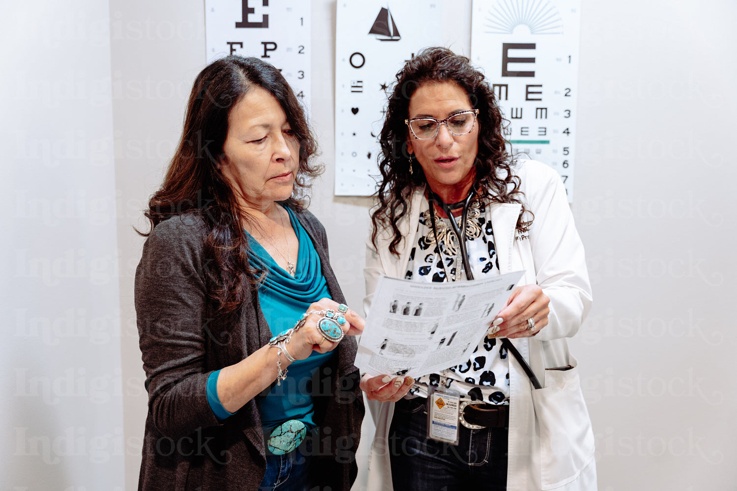 Indigenous woman visiting the doctor