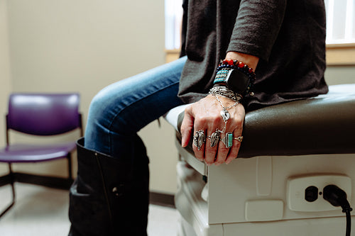 Indigenous woman visiting the doctor