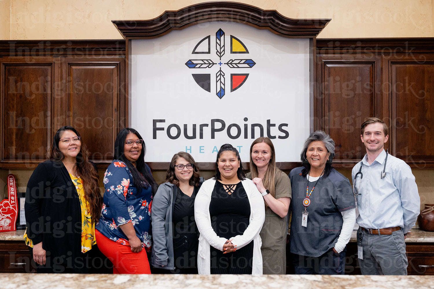 Staff at the Four Points Health center 