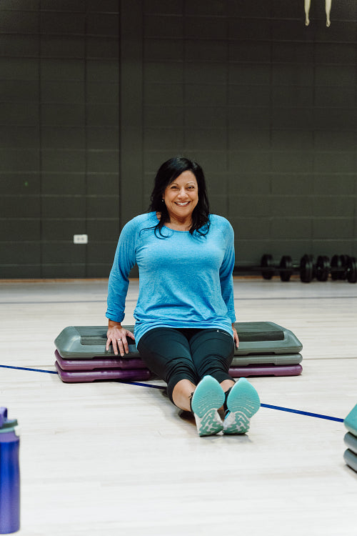 Indigenous women excercising together