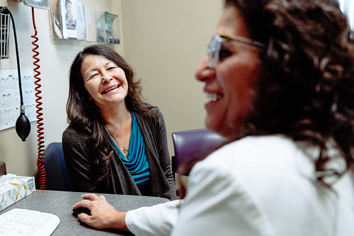 Indigenous woman visiting the doctor