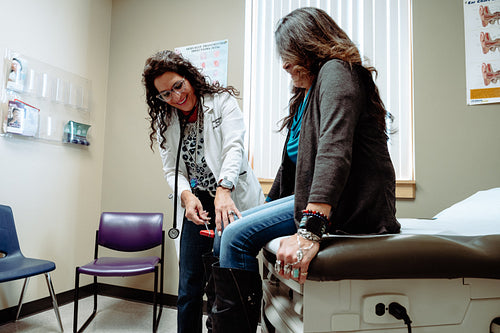 Indigenous woman visiting the doctor