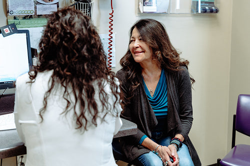 Indigenous woman visiting the doctor