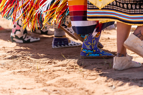 Indigenous Peoples wearing traditional Regalia