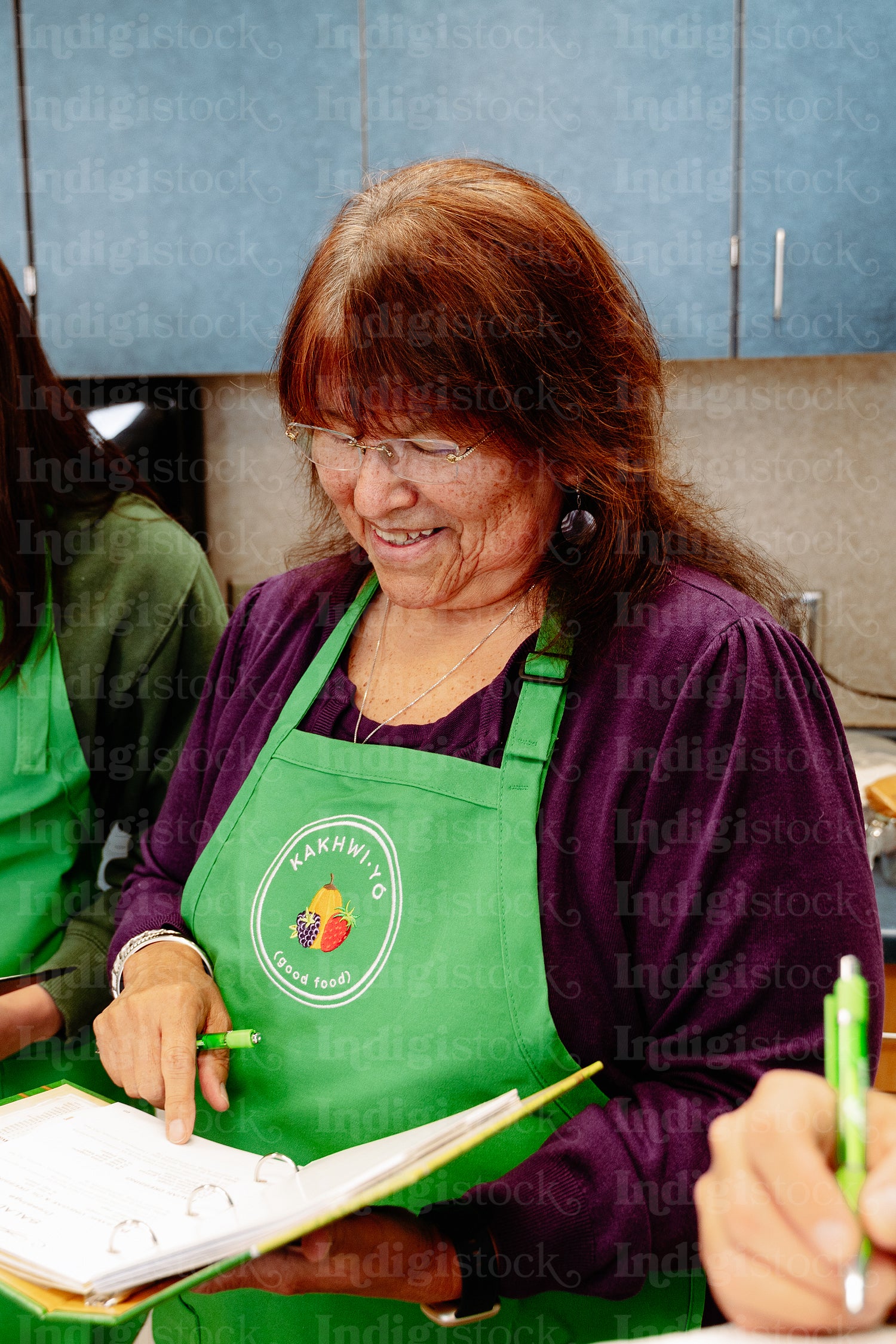 Indigenous Peoples making a meal together