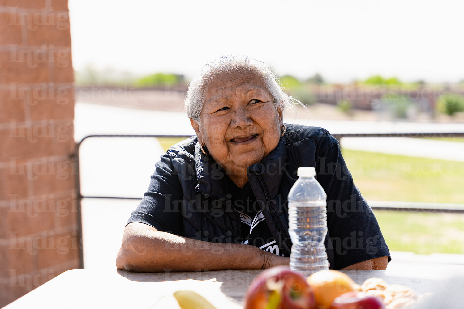 Indigenous family enjoying a park outside togather