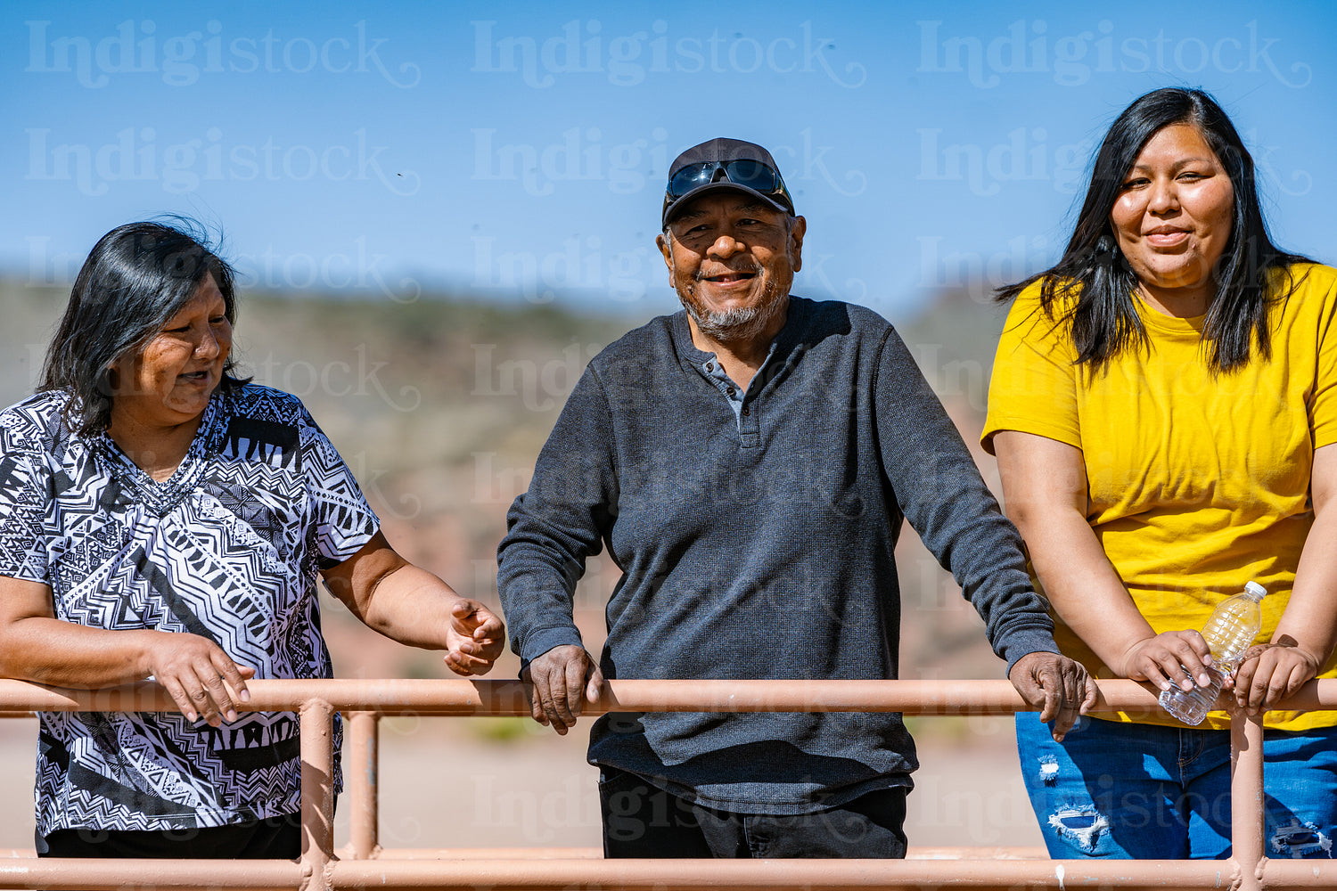 A Native family on a nature walk