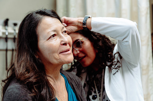 Indigenous woman visiting the doctor