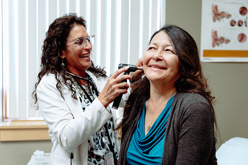 Indigenous woman visiting the doctor