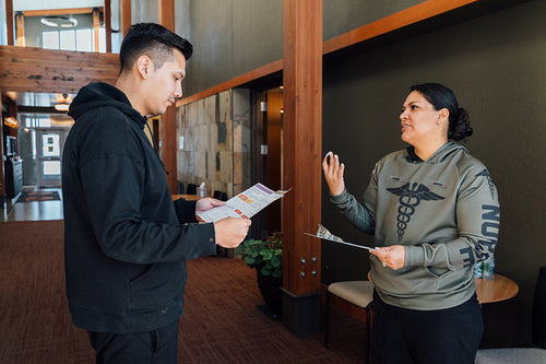 Indigenous natives discussing health care